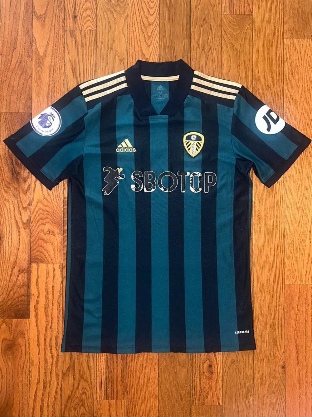 Ezgjan Alioski Leeds United 2020/21 Adidas Away Jersey Size Medium